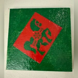 NWT Holiday/Christmas horse trivet. Handmade